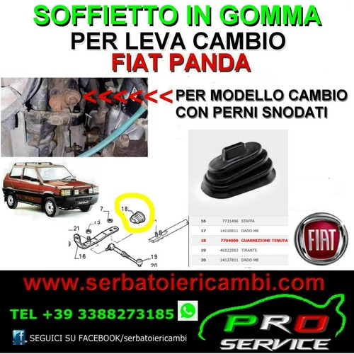 Cuffia leva cambio fiat panda - cuffia,